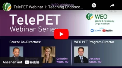 Telepete teaching endoscopy