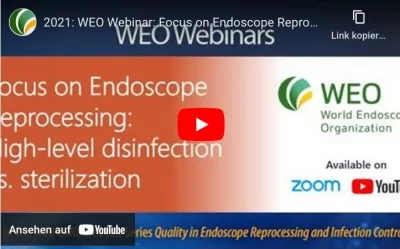 Focus on endoscope reprocessing high level disinfection sterilization